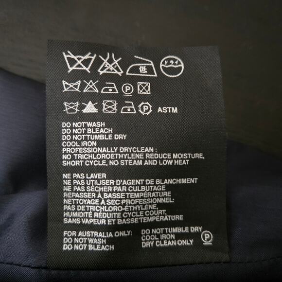 Prada Gabardine Tecno Stretch A-Line Skirt Navy Size 48 Italy Luxury Staple - Picture 10 of 15